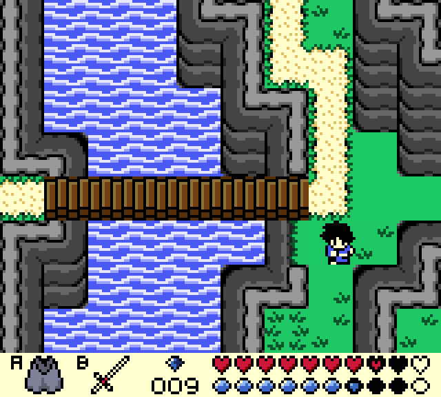 A mockup to test some of the trickier tiles. Water is notoriously difficult, and cliffs are my nemesis (I don’t know why). I wanted to take them on at the same time! Thanks to /r/PixelArt on reddit for all the critiques on this one.