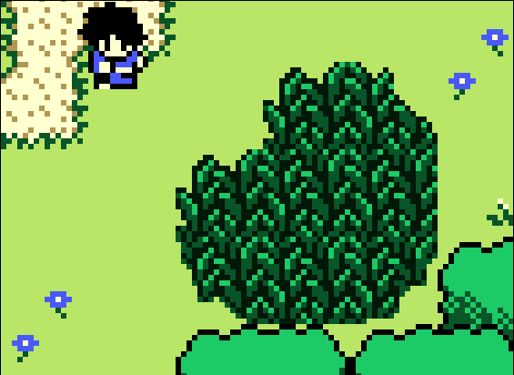 Cuttin’ the grass! I still have some stuff to add and polish it up, but this is kinda fun. :)
