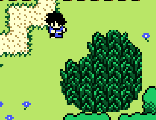 Working on tall grass…  TOO TALL. TOO TALL.