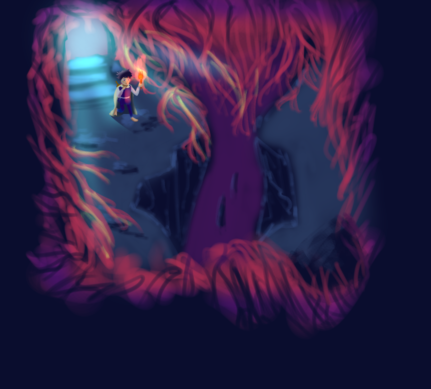 Another fan art, again from [John Ganes on Twitch](https://www.twitch.tv/johnganes). Go check him out! He drew this based on the roots of the great tree mockup that I made so long ago.