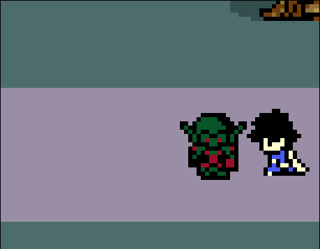 An experiment with particles gone very wrong.  There won’t be gore in the game (nothing like this!), but this was so absurd compared to the bright tone in the rest of The Waking Cloak, that I had to grab it in a GIF.  Also I learned that GameMaker’s particle system is super easy to use, so that’s nice!