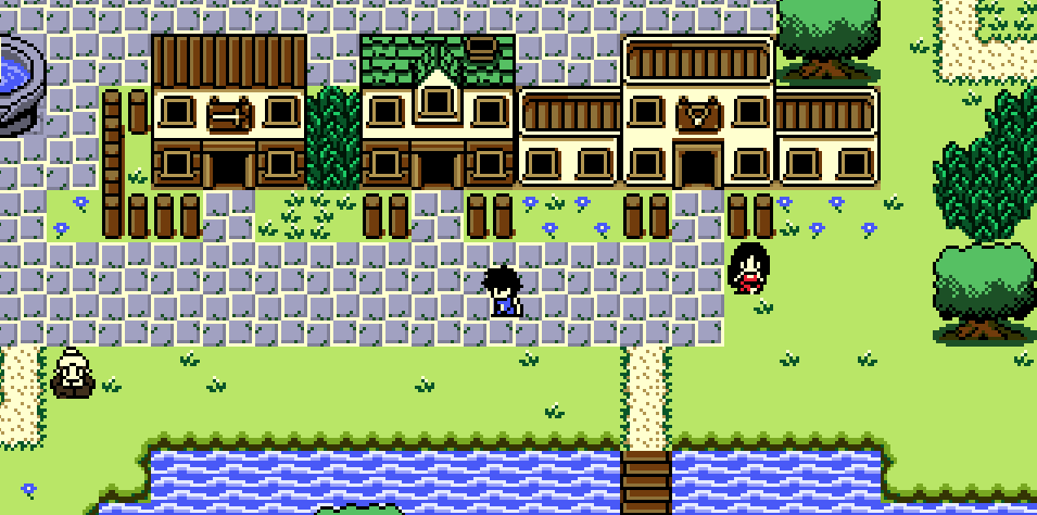 Had a couple moments walking around town. It’s an oddly emotional thing to see a world that previously existed only in my head. I think I was expecting to be much more detached, since I know where everything goes, and I know there’s still a lot of work to be done even in this particular scene.<br>  Here’s the video version, in case the GIF above isn’t working for anyone else! Be sure to watch in 60fps… :)