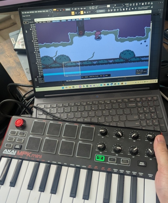 Little MIDI piano ready to make some SNES music for ProtoDungeon 3